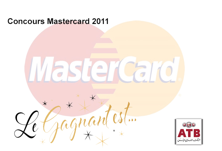 Résultat du concours Mastercard 2011- Agence Saadi